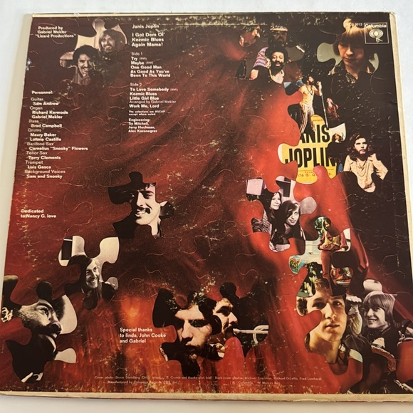 Janis Joplin - I got dem ol’ kozmic blues again mama! - vintage vinyl record - Picture 2 of 6